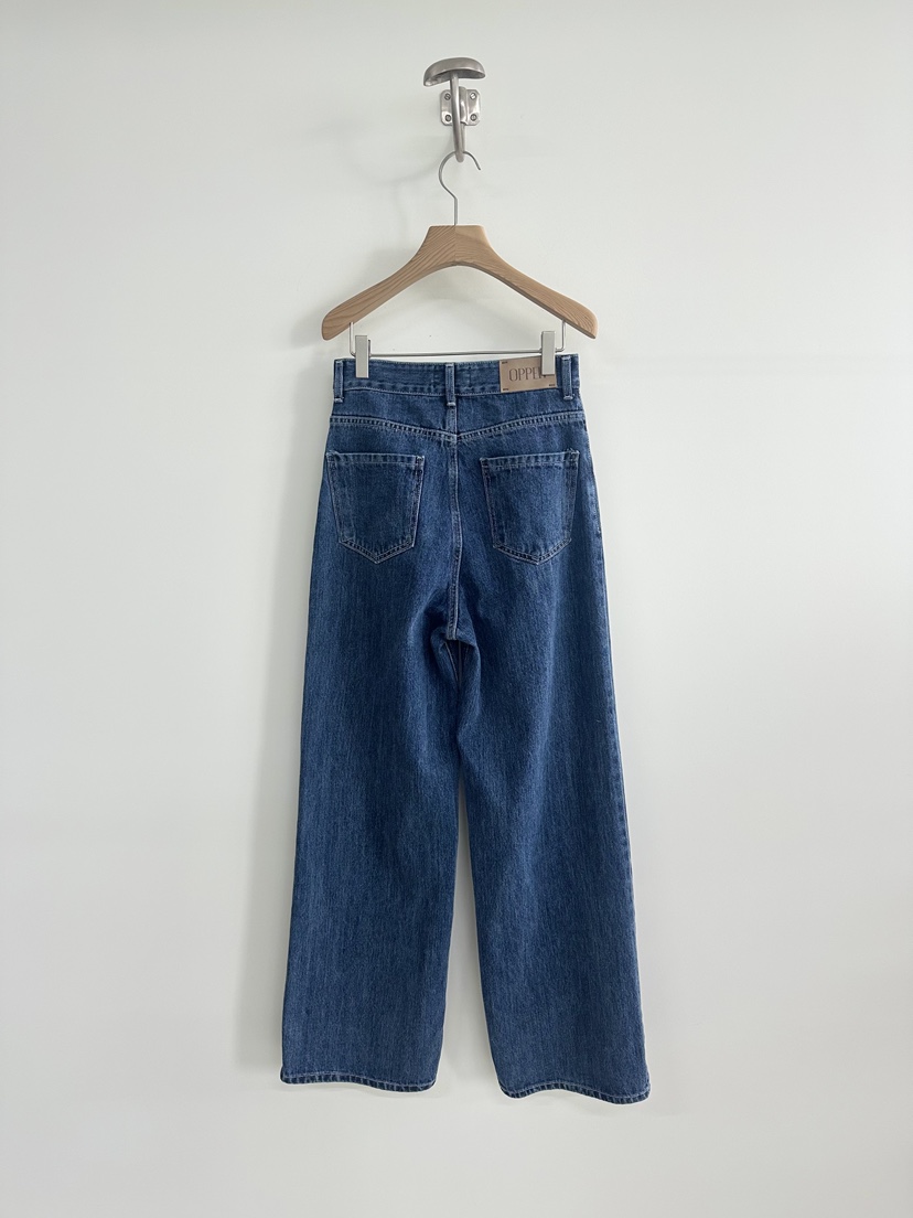 OP PER韓國代購女裝新品休閑熱賣26春夏時尚推薦職業牛仔褲OPPER-simplebeige牛仔褲