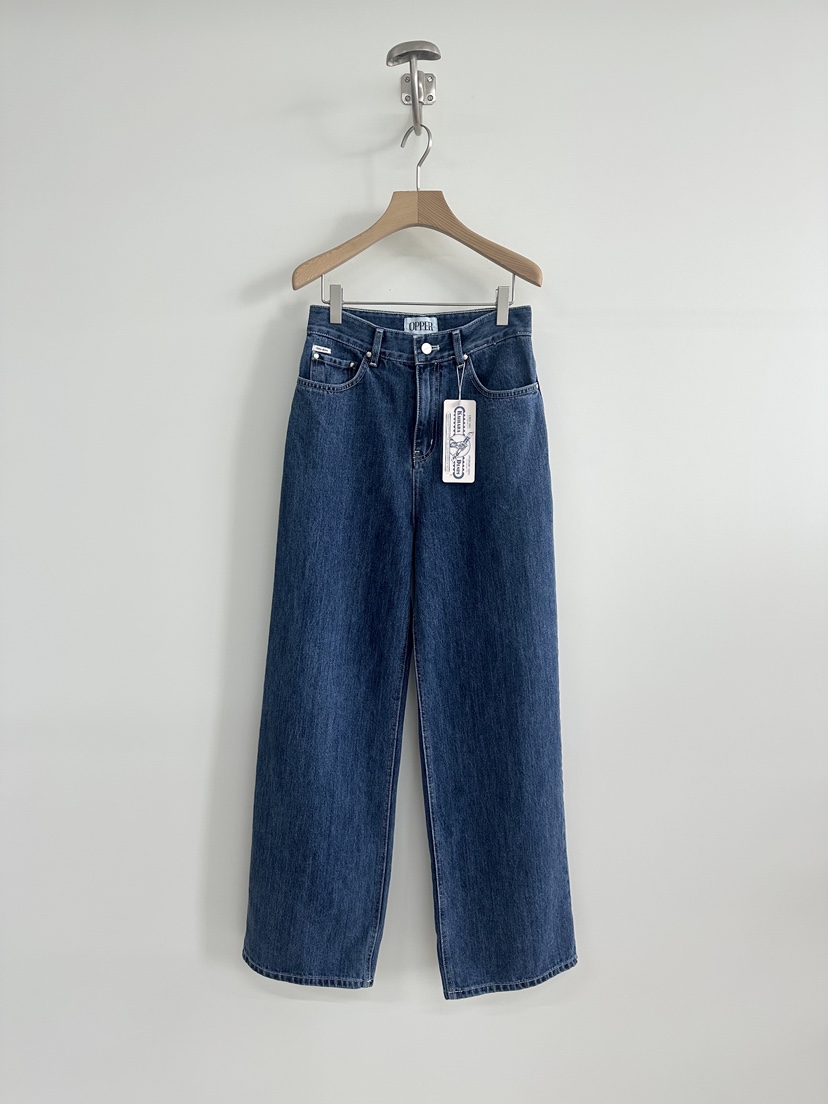 OP PER韓國代購女裝新品休閑熱賣26春夏時尚推薦職業牛仔褲OPPER-simplebeige牛仔褲圖色1