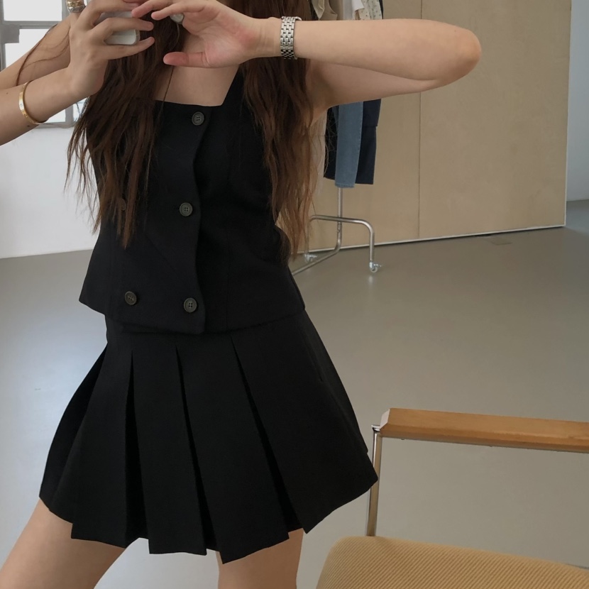 MADE-P韓國直郵女士新款休閑26春夏人氣時尚真品職業短裙MADE-P短裙