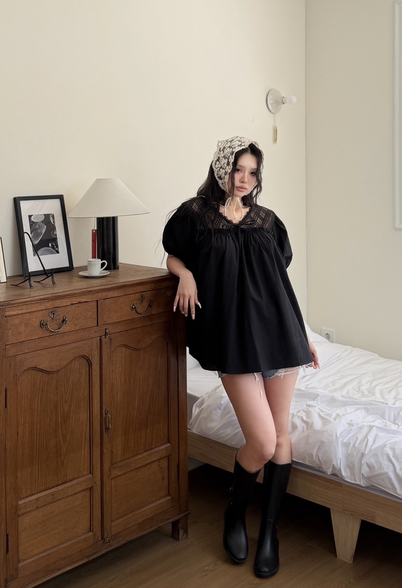 LOVABLE韓國直郵女裝新款推薦休閑人氣真品職業襯衫蕾絲衫LOVABLE襯衫/蕾絲衫