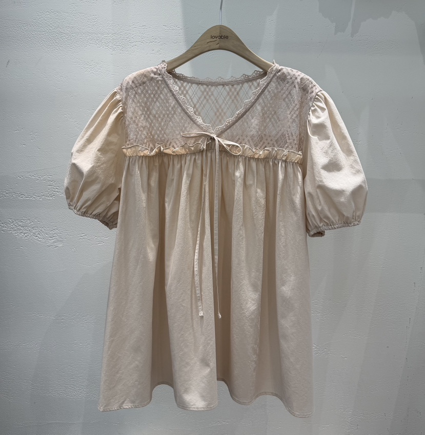 LOVABLE韓國直郵女裝新款推薦休閑人氣真品職業襯衫蕾絲衫LOVABLE襯衫/蕾絲衫圖色1