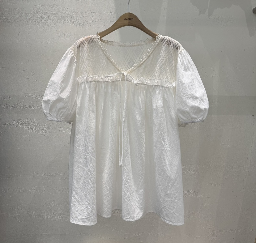 LOVABLE韓國直郵女裝新款推薦休閑人氣真品職業襯衫蕾絲衫LOVABLE襯衫/蕾絲衫圖色2