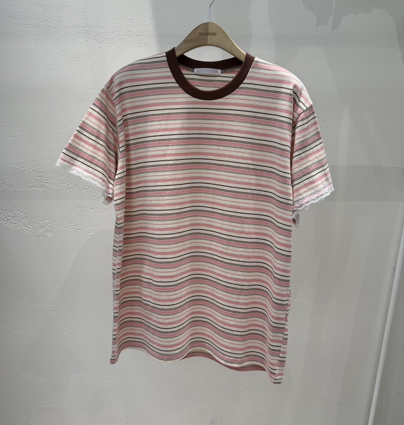 LOVABLE韓國代購女士新款人氣職業真品推薦時尚26春夏T恤LOVABLET恤圖色1