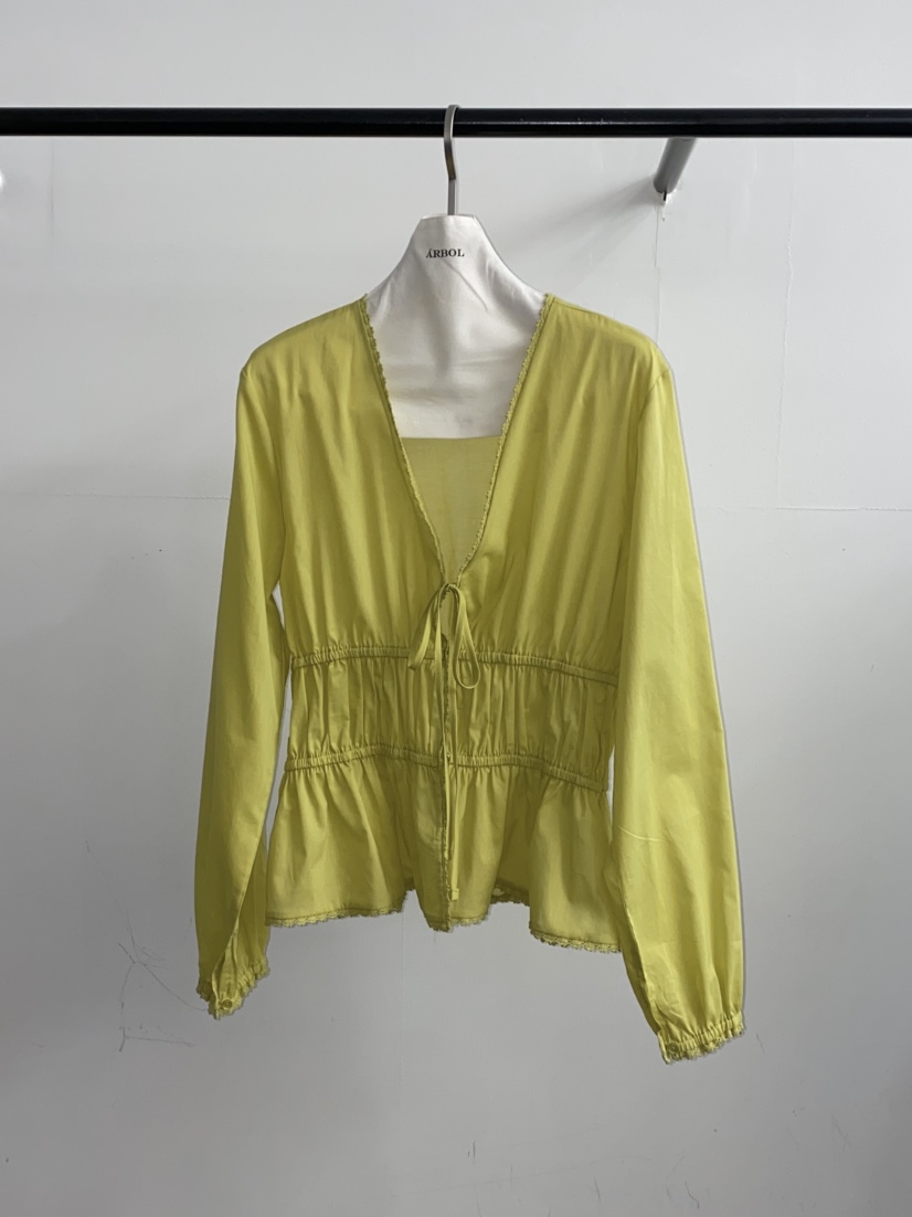 ARBOL東大門代購女士新品時尚26春夏職業襯衫蕾絲衫亞麻布ARBOL襯衫/蕾絲衫圖色3