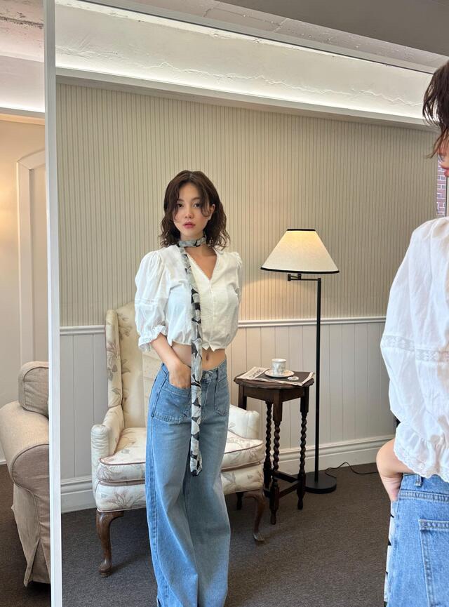 LETAILOR東大門直郵女裝新品休閑真品時尚26春夏襯衫蕾絲衫LETAILOR襯衫/蕾絲衫