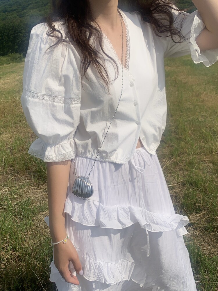 LETAILOR東大門直郵女裝新品休閑真品時尚26春夏襯衫蕾絲衫LETAILOR襯衫/蕾絲衫