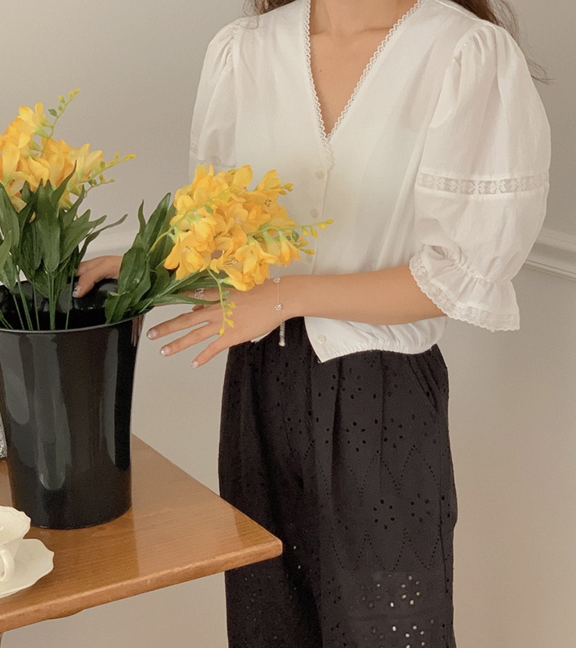 LETAILOR東大門直郵女裝新品休閑真品時尚26春夏襯衫蕾絲衫LETAILOR襯衫/蕾絲衫