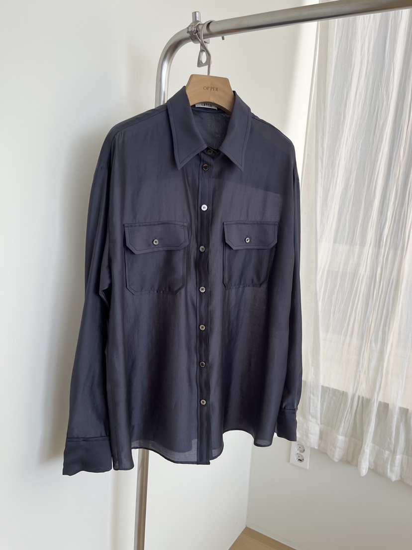 OP PER東大門實拍女裝新款推薦人氣時尚熱賣休閑襯衫蕾絲衫OPPER-simplebeige襯衫/蕾絲衫