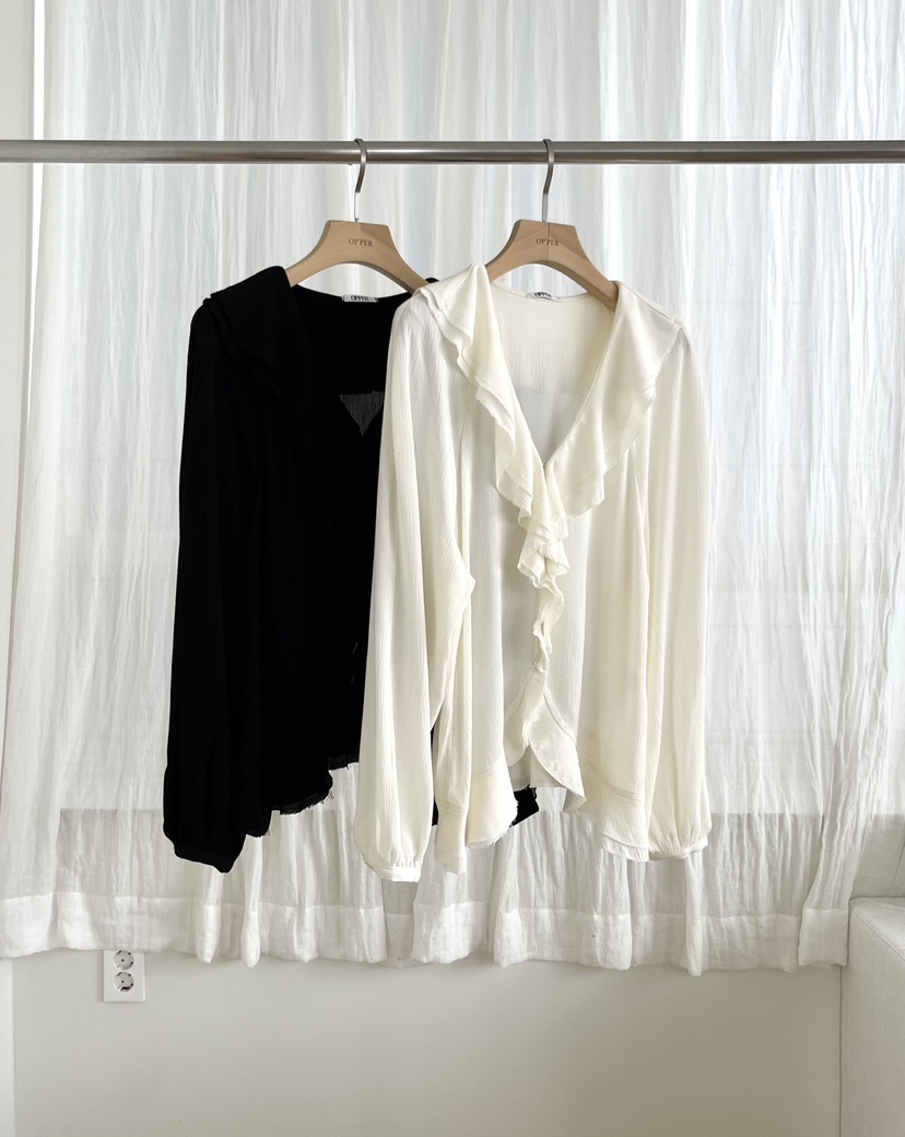 OP PER東大門代購女士新款推薦休閑26春夏真品襯衫蕾絲衫OPPER-simplebeige襯衫/蕾絲衫