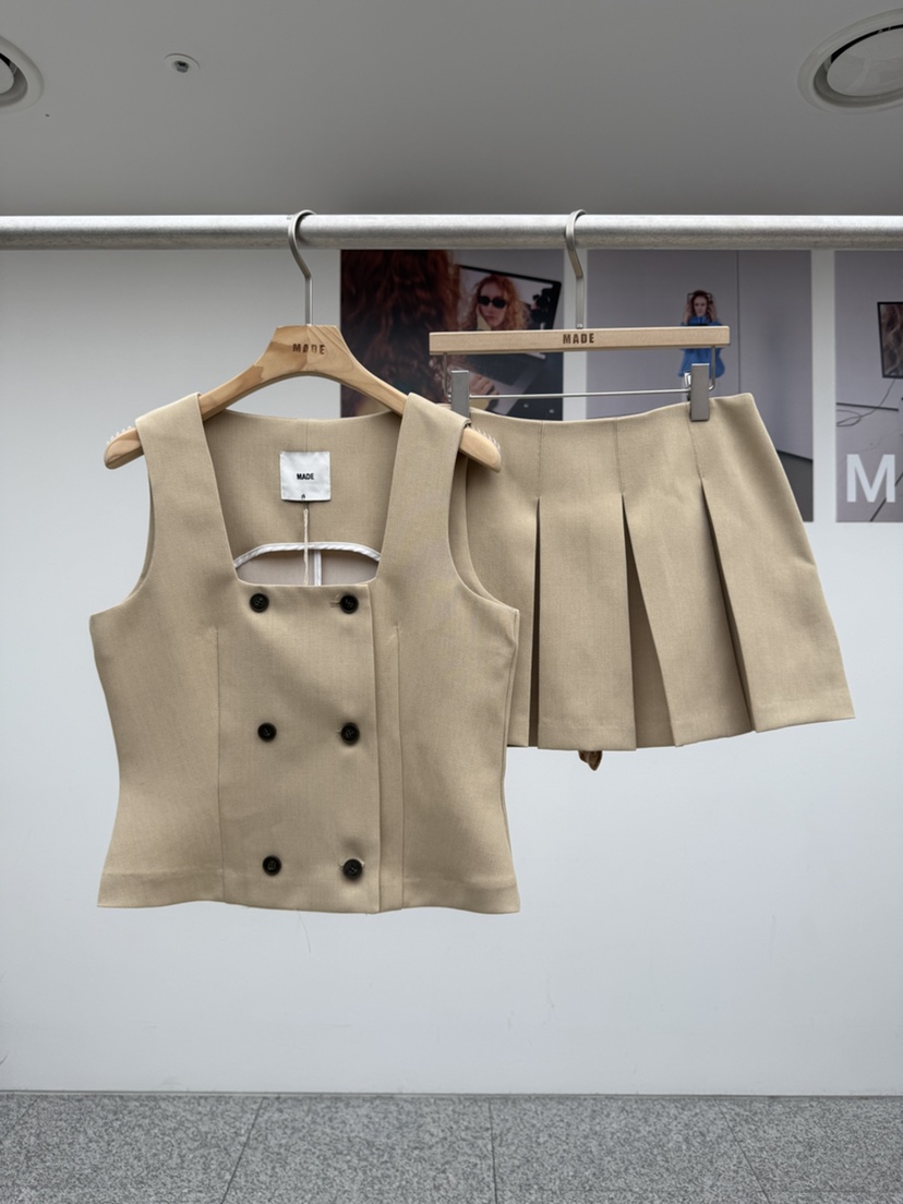 MADE-P韓國代購女士新款真品推薦職業人氣熱賣26春夏馬甲MADE-P馬甲