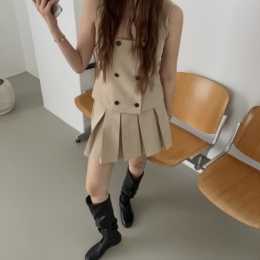 MADE-P韓國代購女士新款真品推薦職業人氣熱賣26春夏馬甲MADE-P馬甲