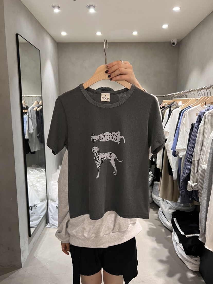 X-MOOD東大門代購女士新品時尚真品休閑推薦職業26春夏T恤X-MOODT恤圖色2