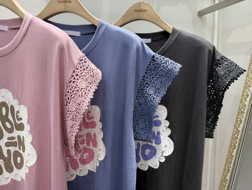LOVABLE東大門代購女裝新品職業熱賣休閑人氣時尚26春夏T恤LOVABLET恤