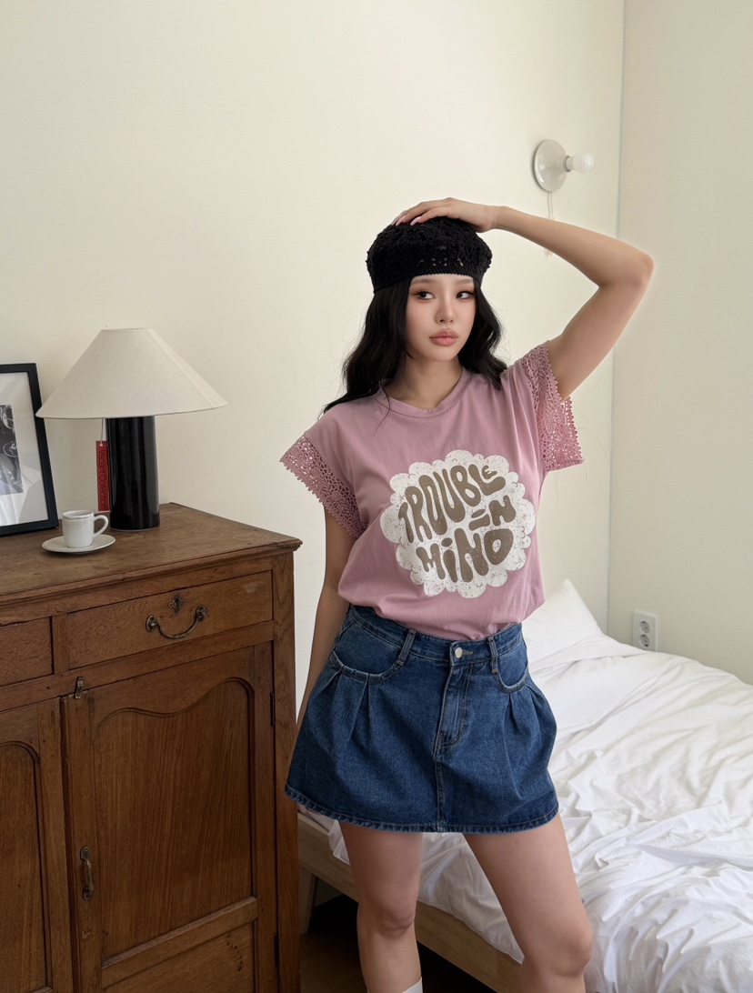 LOVABLE東大門代購女裝新品職業熱賣休閑人氣時尚26春夏T恤LOVABLET恤