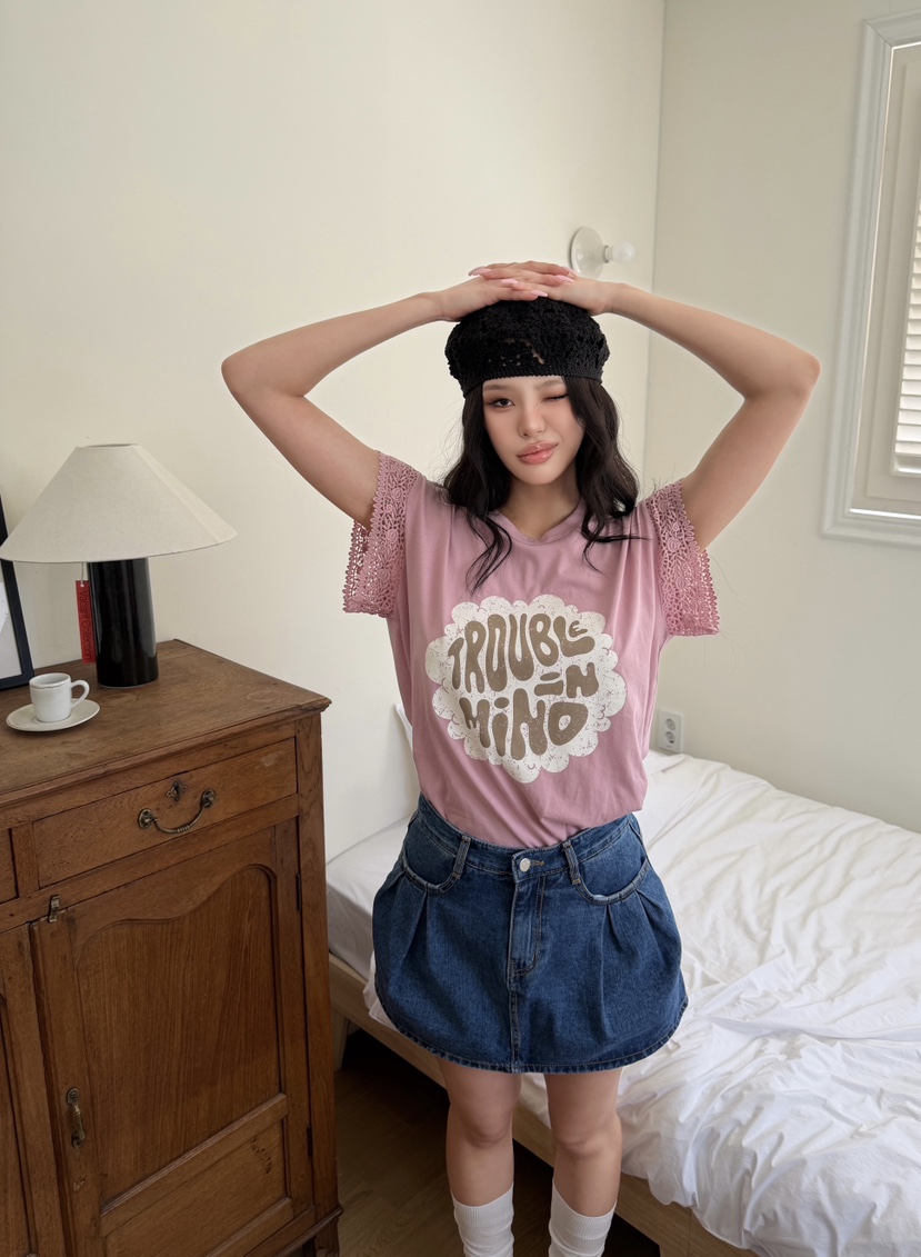 LOVABLE東大門代購女裝新品職業熱賣休閑人氣時尚26春夏T恤LOVABLET恤