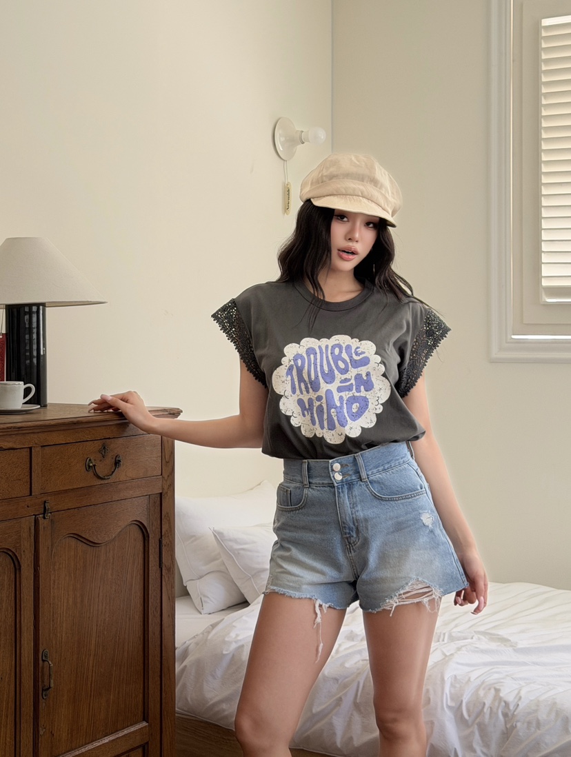 LOVABLE東大門代購女裝新品職業熱賣休閑人氣時尚26春夏T恤LOVABLET恤