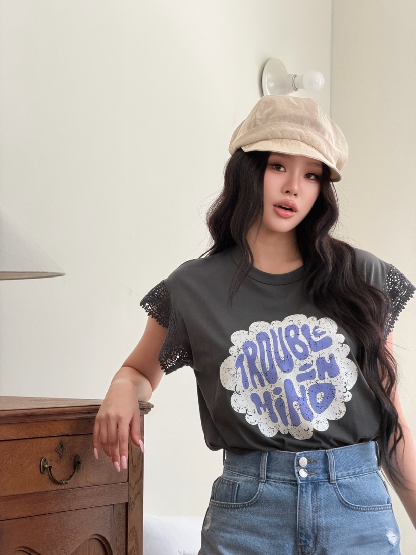 LOVABLE東大門代購女裝新品職業熱賣休閑人氣時尚26春夏T恤LOVABLET恤