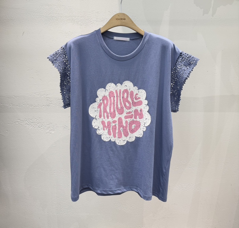 LOVABLE東大門代購女裝新品職業熱賣休閑人氣時尚26春夏T恤LOVABLET恤圖色2