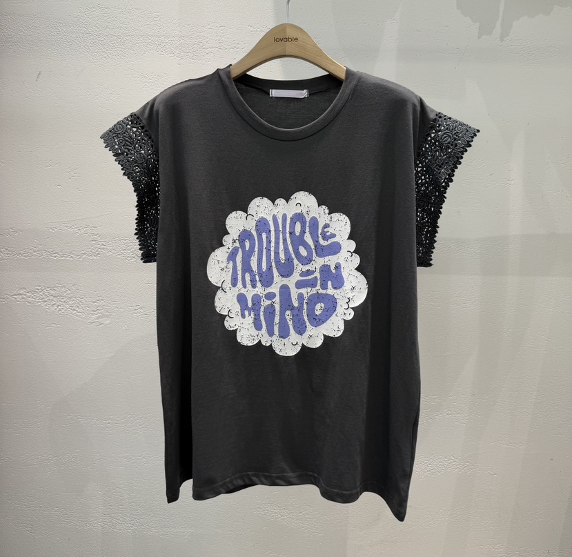 LOVABLE東大門代購女裝新品職業熱賣休閑人氣時尚26春夏T恤LOVABLET恤圖色3