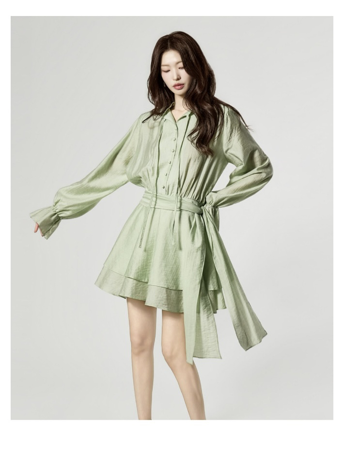 TANIA東大門直郵女裝新品時尚休閑人氣26春夏連衣裙荷葉邊TANIA連衣裙