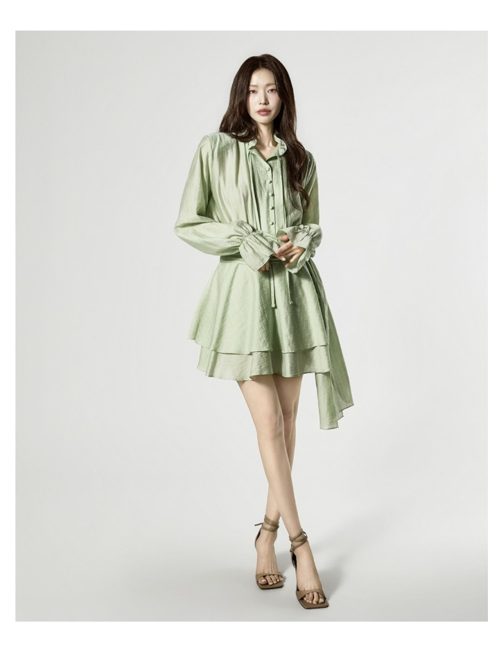 TANIA東大門直郵女裝新品時尚休閑人氣26春夏連衣裙荷葉邊TANIA連衣裙