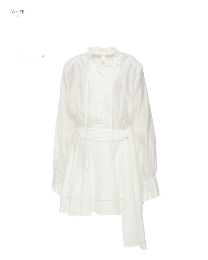 TANIA東大門直郵女裝新品時尚休閑人氣26春夏連衣裙荷葉邊TANIA連衣裙圖色2