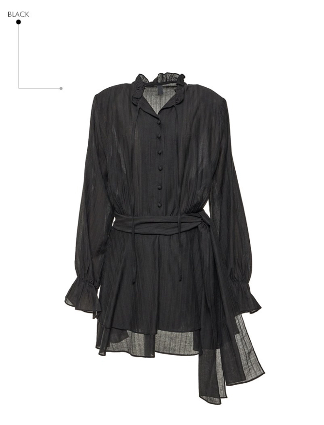 TANIA東大門直郵女裝新品時尚休閑人氣26春夏連衣裙荷葉邊TANIA連衣裙圖色3