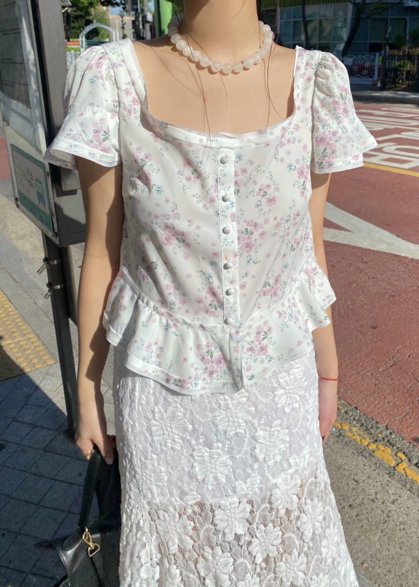 OUPPT東大門代購女裝新款推薦人氣熱賣時尚職業襯衫蕾絲衫OUPPT襯衫/蕾絲衫圖色1