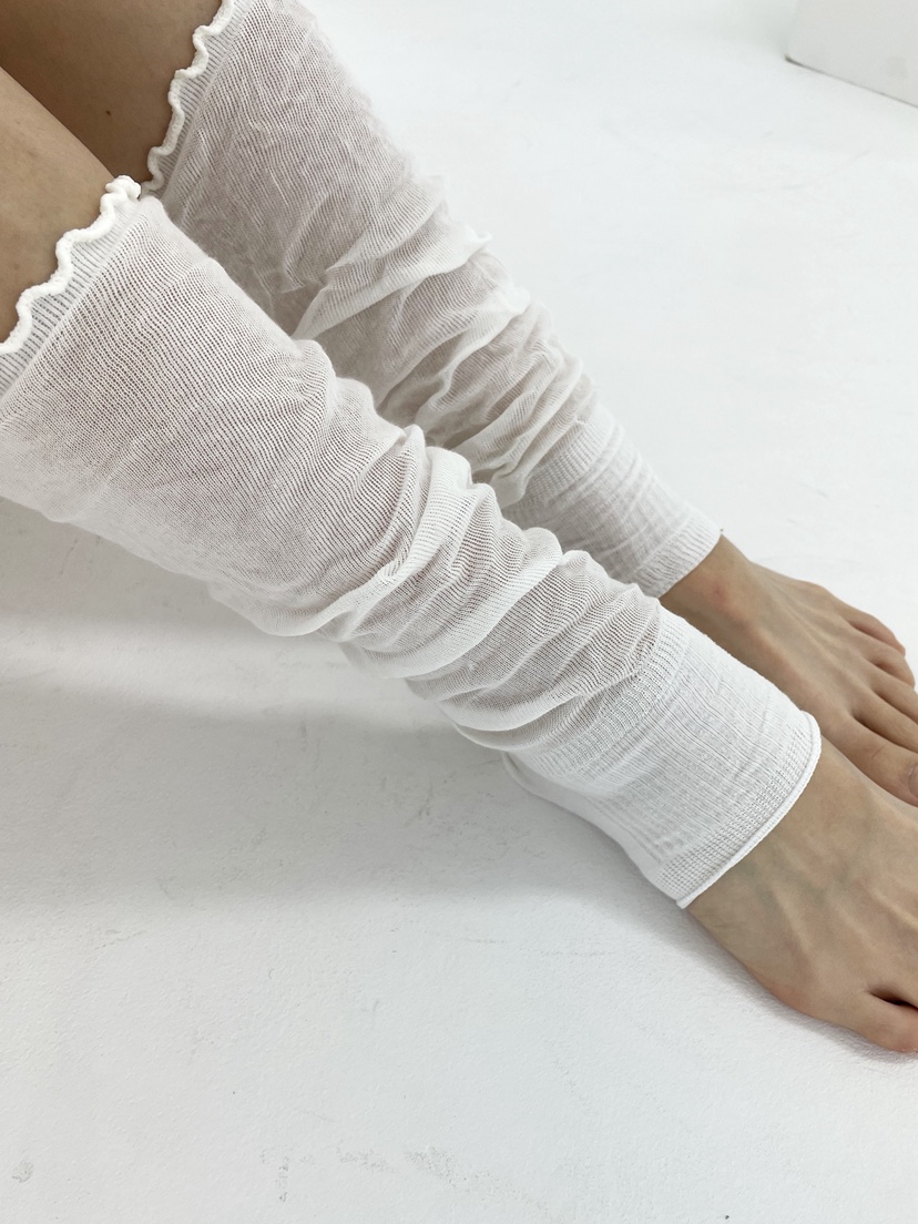 NICEALICE東大門直郵女士新品推薦26春夏襪子荷葉邊腿套褶皺NICEALICE襪子