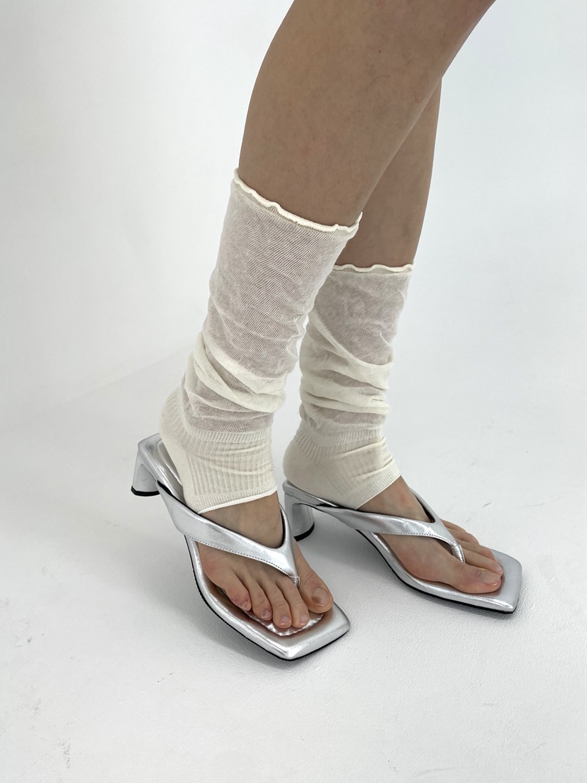 NICEALICE東大門直郵女士新品推薦26春夏襪子荷葉邊腿套褶皺NICEALICE襪子