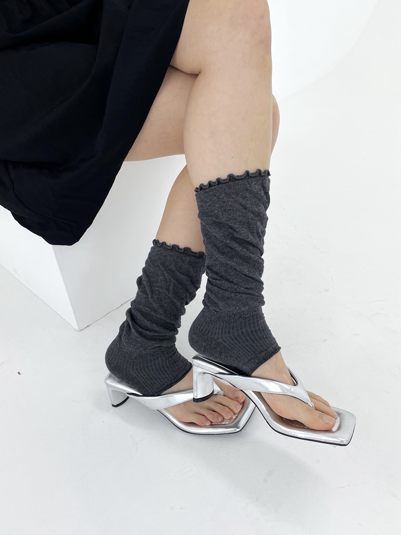 NICEALICE東大門直郵女士新品推薦26春夏襪子荷葉邊腿套褶皺NICEALICE襪子