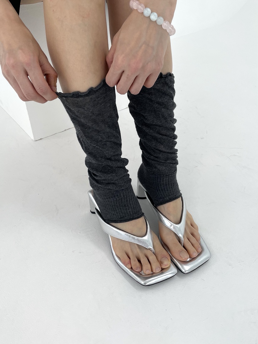 NICEALICE東大門直郵女士新品推薦26春夏襪子荷葉邊腿套褶皺NICEALICE襪子圖色4