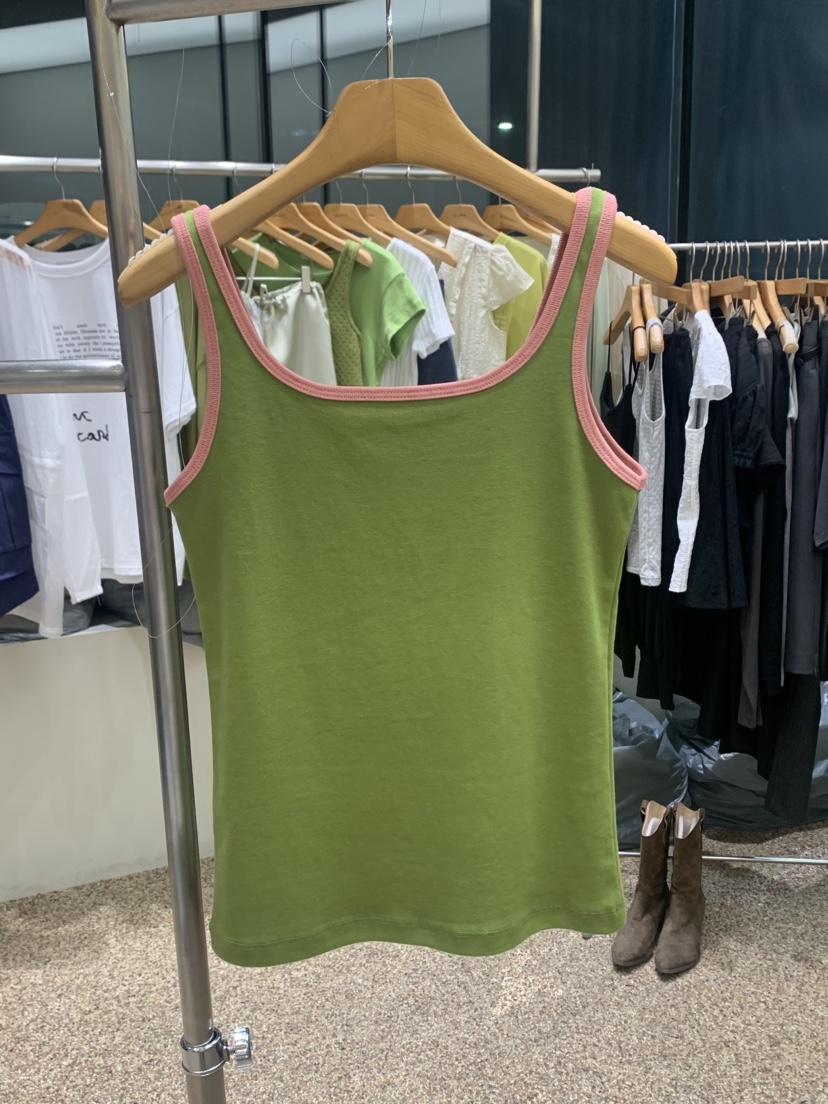 VAARA韓國直郵女裝新款熱賣推薦時尚真品職業吊帶背心撞色VAARA吊帶/背心