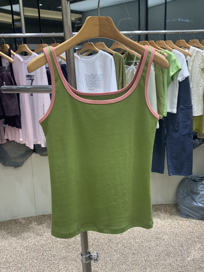 VAARA韓國直郵女裝新款熱賣推薦時尚真品職業吊帶背心撞色VAARA吊帶/背心圖色2