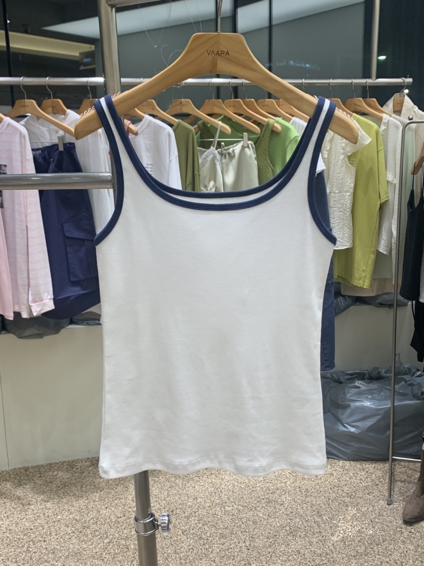 VAARA韓國直郵女裝新款熱賣推薦時尚真品職業吊帶背心撞色VAARA吊帶/背心圖色3