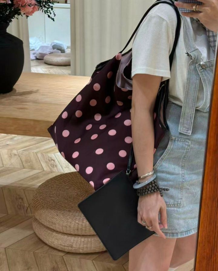 TROUVAILLE東大門代購女士新品職業人氣26春夏單肩斜跨包緞面TROUVAILLE單肩/斜跨包