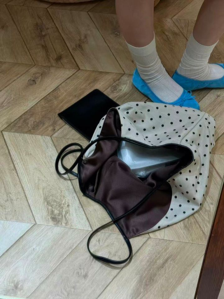 TROUVAILLE東大門代購女士新品職業人氣26春夏單肩斜跨包緞面TROUVAILLE單肩/斜跨包