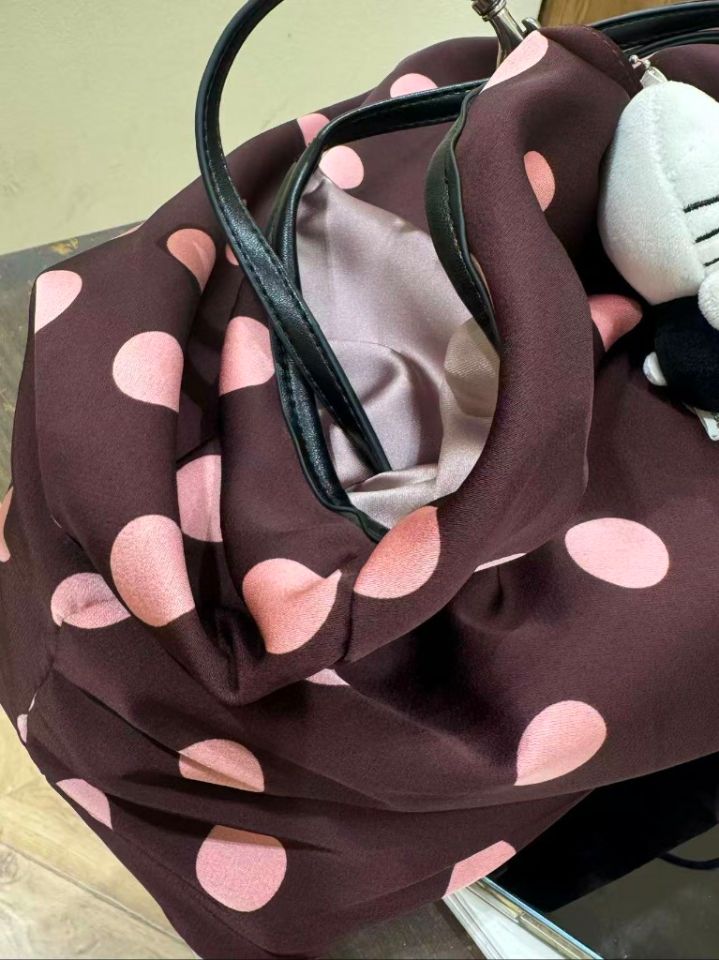 TROUVAILLE東大門代購女士新品職業人氣26春夏單肩斜跨包緞面TROUVAILLE單肩/斜跨包