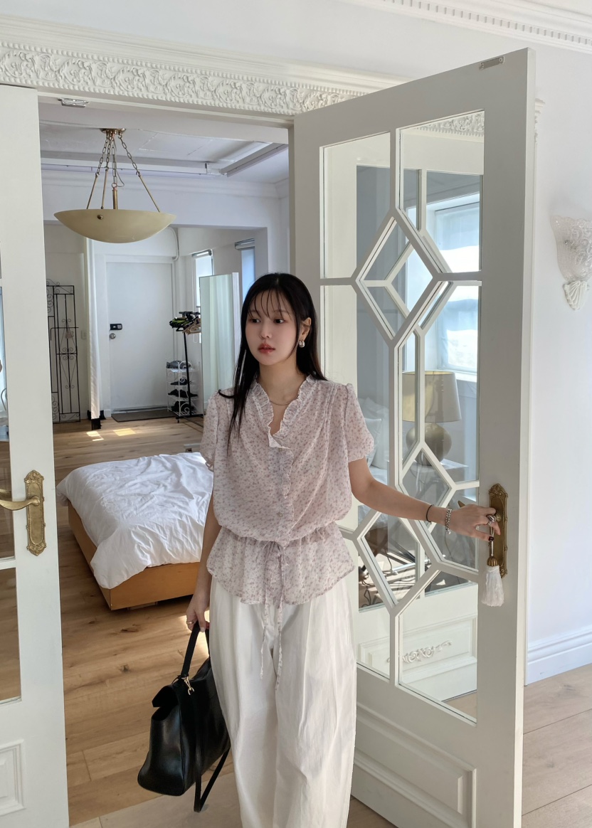 OUPPT東大門直郵女士新品真品推薦人氣26春夏休閑襯衫蕾絲衫OUPPT襯衫/蕾絲衫