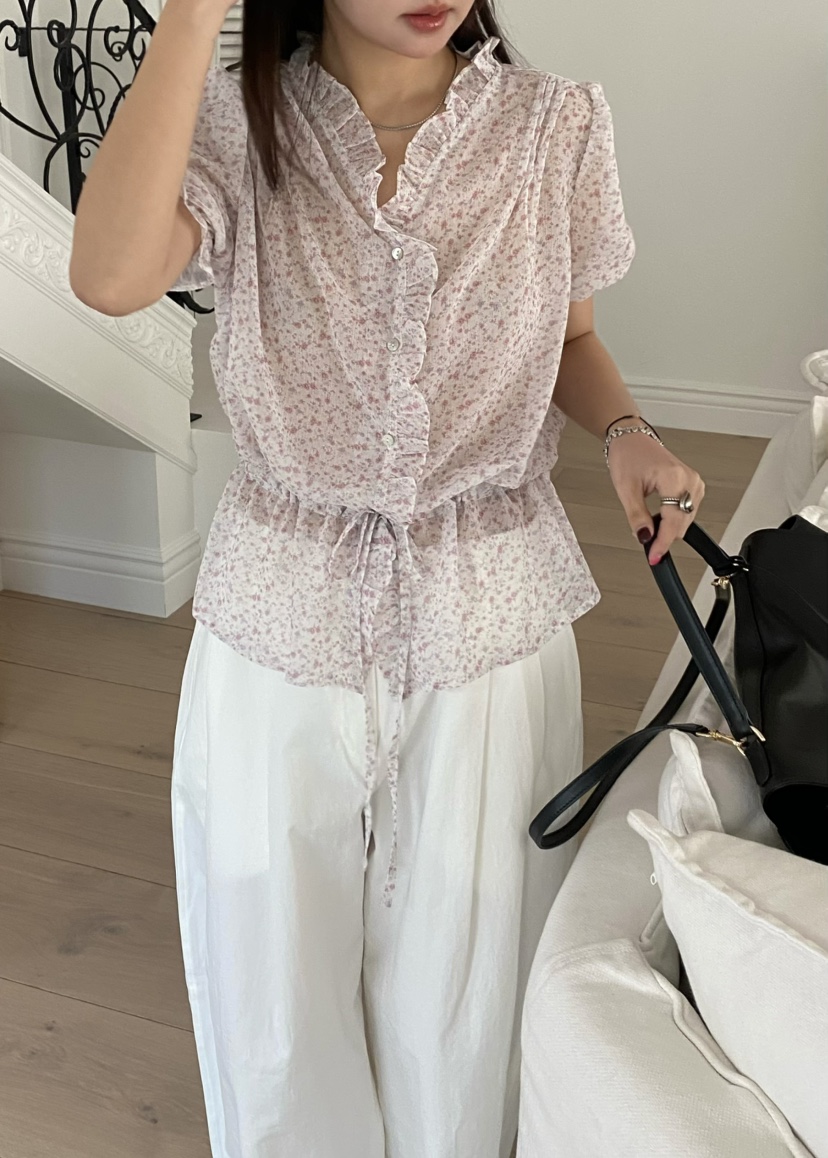 OUPPT東大門直郵女士新品真品推薦人氣26春夏休閑襯衫蕾絲衫OUPPT襯衫/蕾絲衫