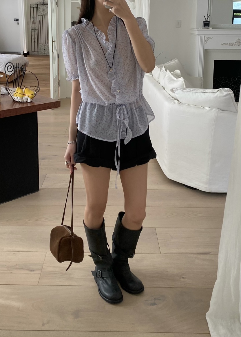 OUPPT東大門直郵女士新品真品推薦人氣26春夏休閑襯衫蕾絲衫OUPPT襯衫/蕾絲衫