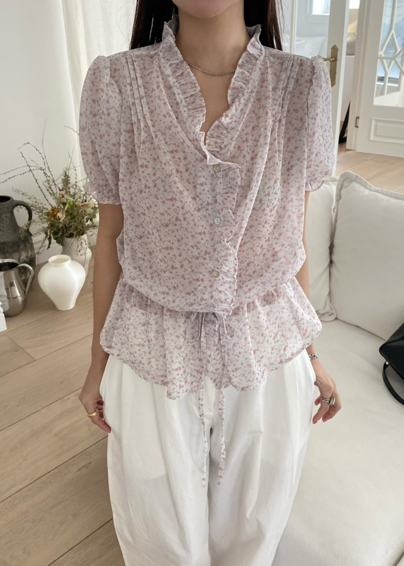 OUPPT東大門直郵女士新品真品推薦人氣26春夏休閑襯衫蕾絲衫OUPPT襯衫/蕾絲衫圖色1