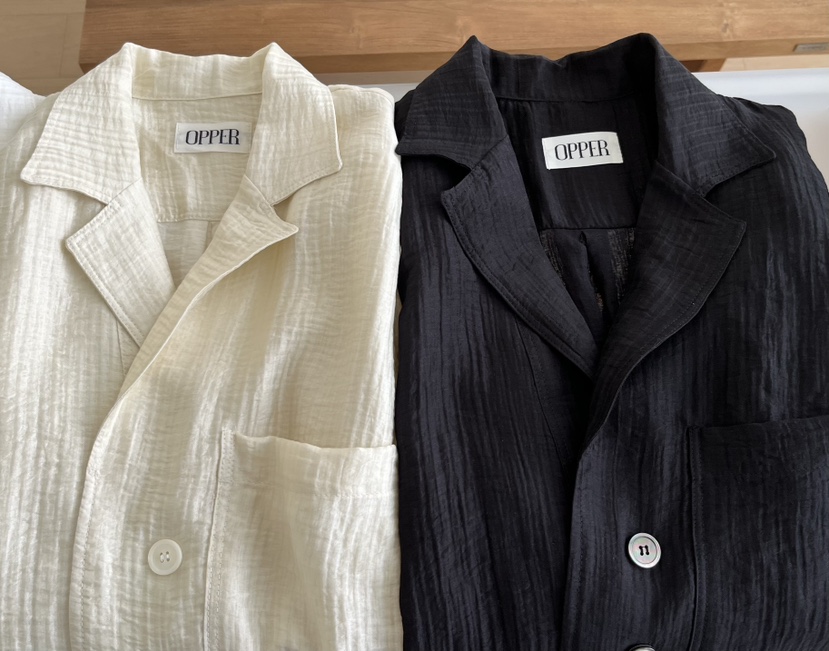 OP PER韓國直郵女士新款時尚人氣真品休閑職業26春夏夾克天絲OPPER-simplebeige夾克