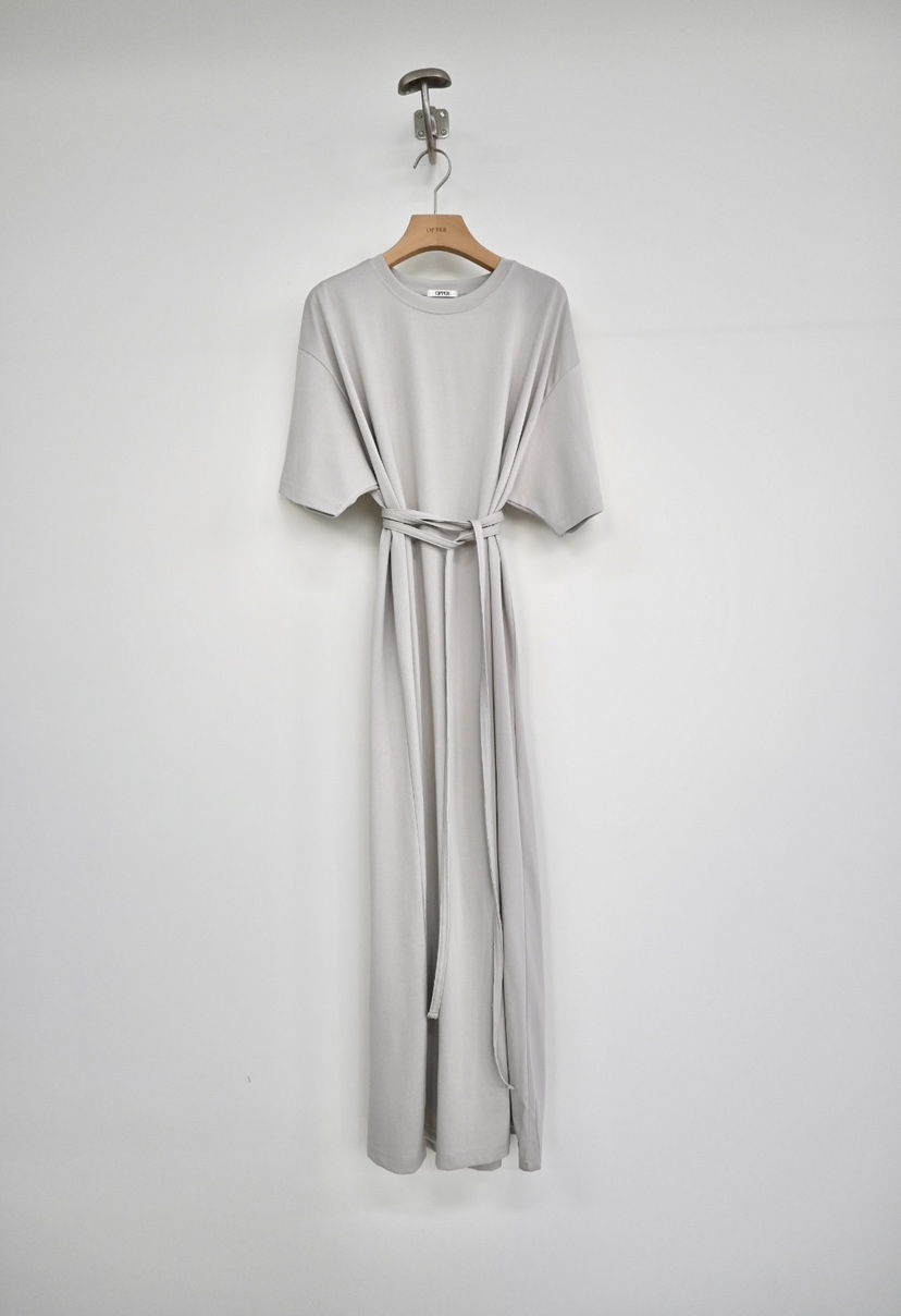 OP PER東大門直郵女士新品職業人氣26春夏時尚連衣裙含腰繩OPPER-simplebeige連衣裙圖色1