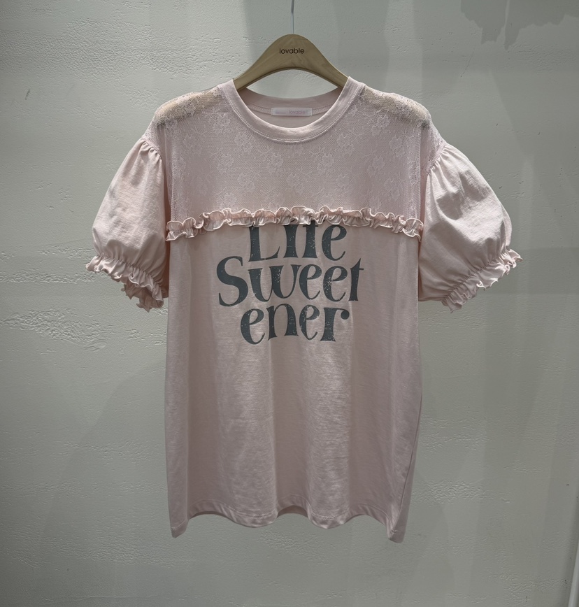LOVABLE東大門代購女士新款推薦人氣熱賣休閑時尚26春夏T恤LOVABLET恤圖色1