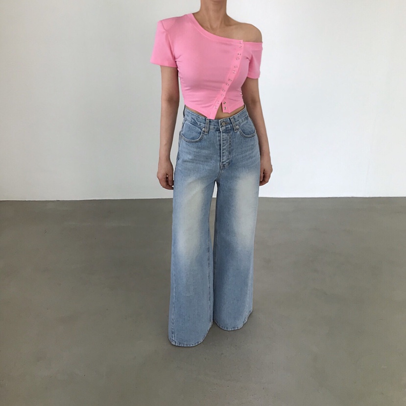 2TWO MOON東大門實拍女裝新品26春夏熱賣吊帶背心不對稱2TWO MOON吊帶/背心