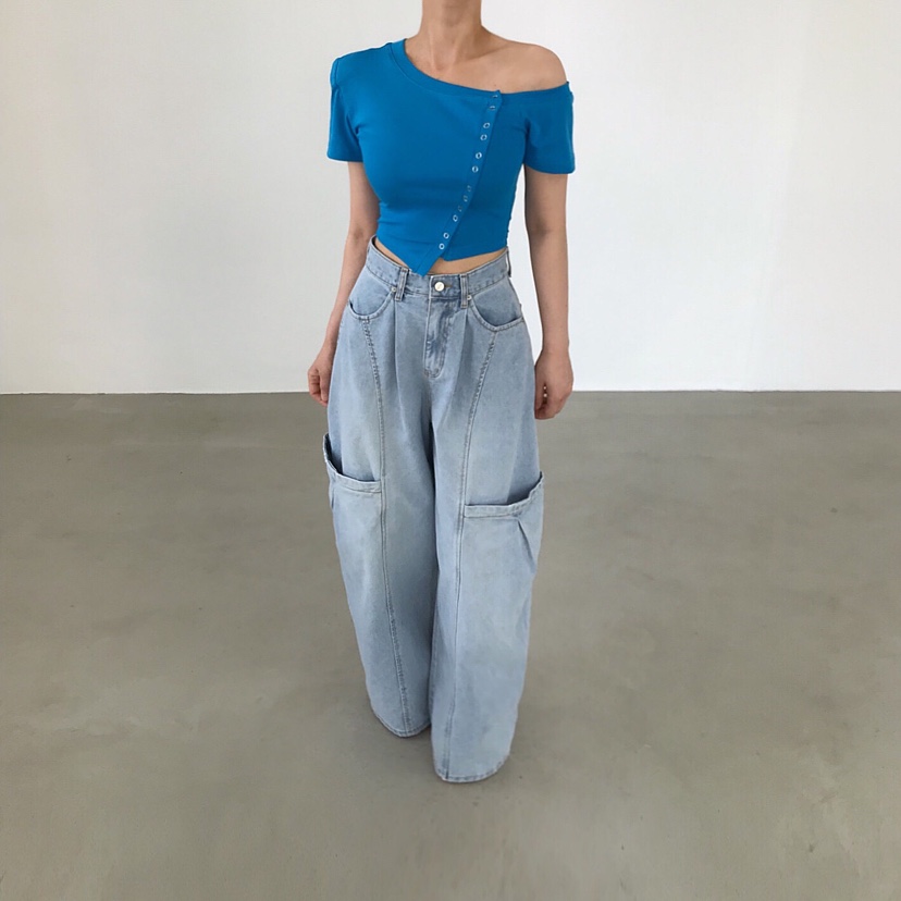 2TWO MOON東大門實拍女裝新品26春夏熱賣吊帶背心不對稱2TWO MOON吊帶/背心