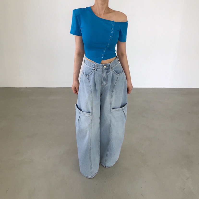 2TWO MOON東大門實拍女裝新品26春夏熱賣吊帶背心不對稱2TWO MOON吊帶/背心