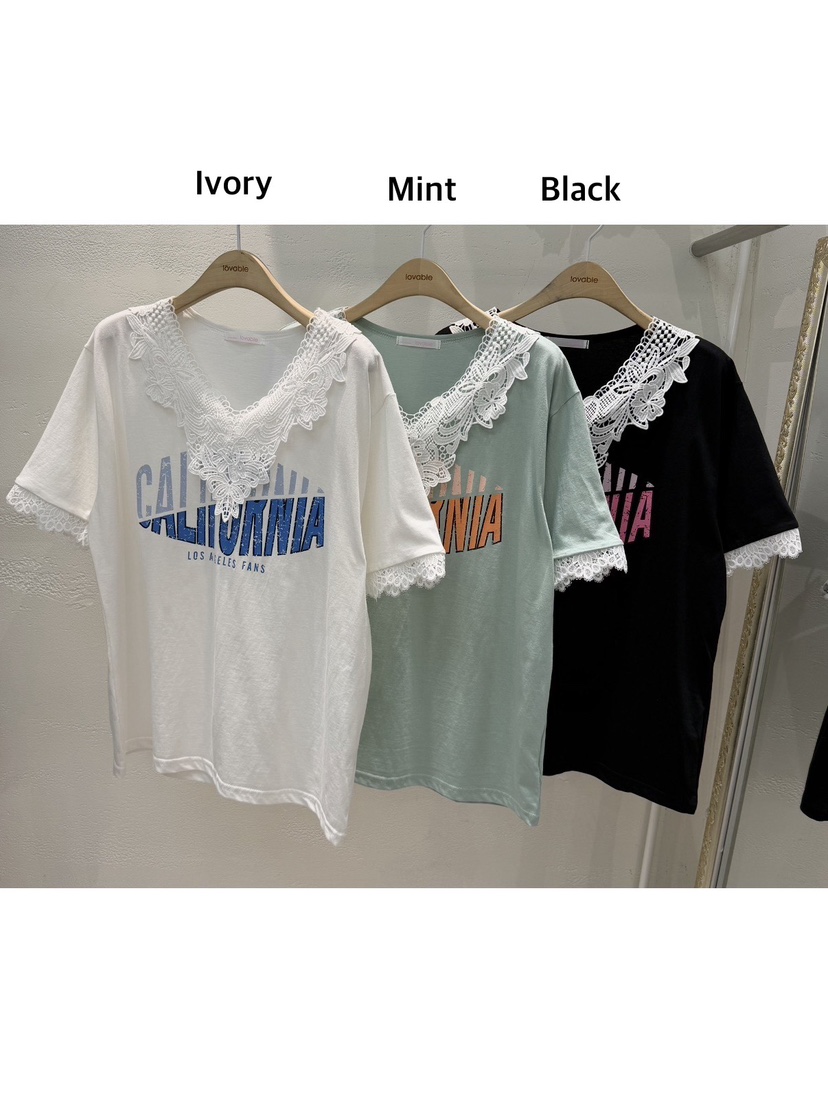 LOVABLE韓國直郵女裝新款職業26春夏人氣熱賣時尚休閑T恤LOVABLET恤