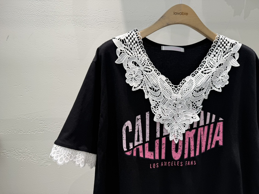 LOVABLE韓國直郵女裝新款職業26春夏人氣熱賣時尚休閑T恤LOVABLET恤